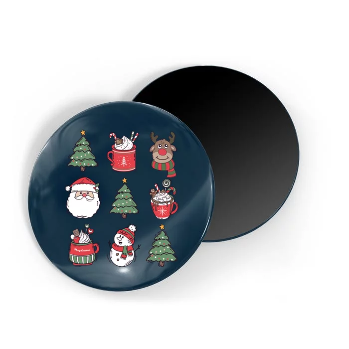 Festive Christmas Holiday Lover Magnet