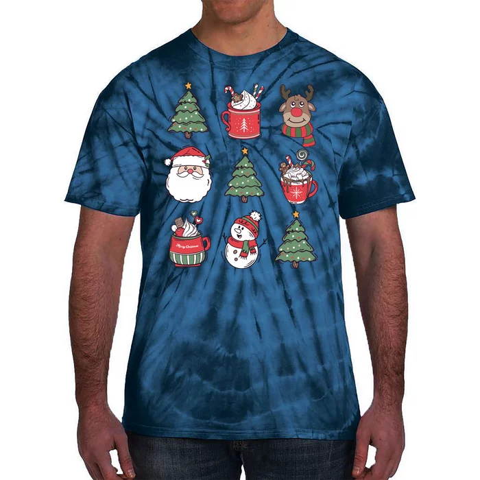 Festive Christmas Holiday Lover Tie-Dye T-Shirt