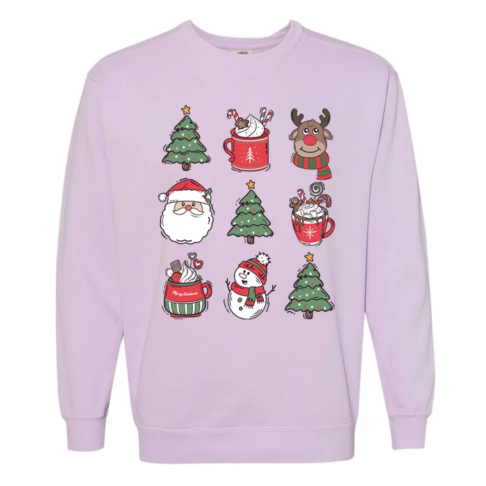 Festive Christmas Holiday Lover Garment-Dyed Sweatshirt