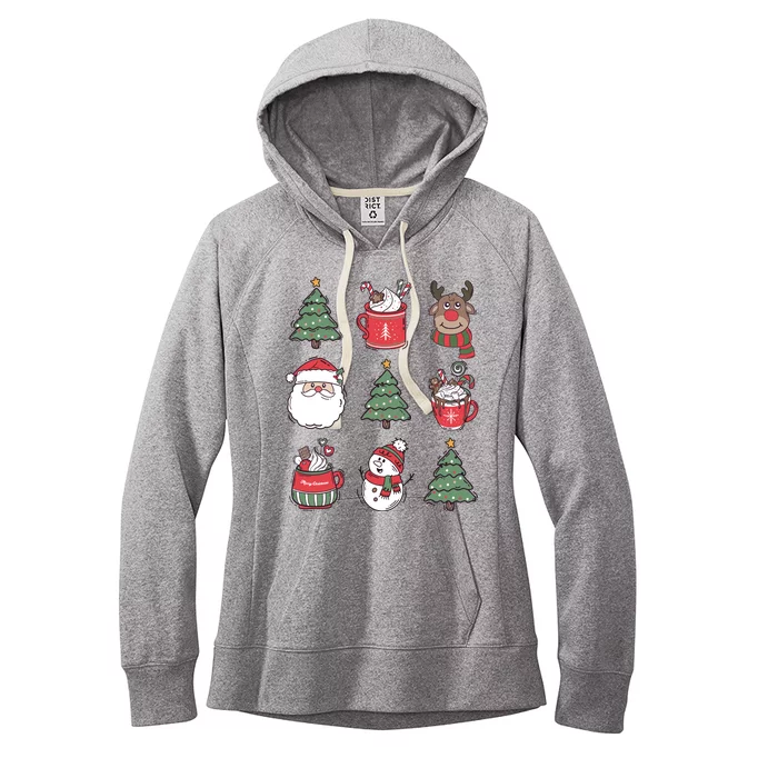 Festive Christmas Holiday Lover Women's Fleece Hoodie