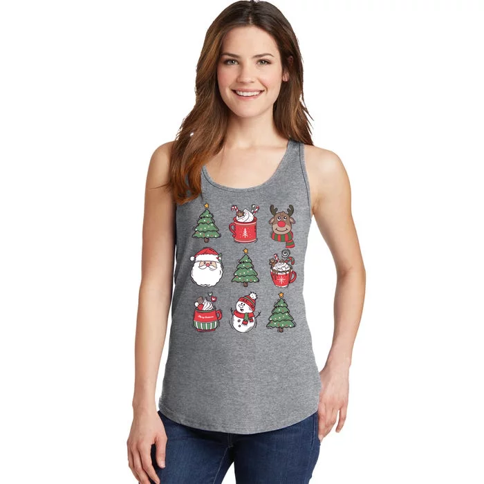 Festive Christmas Holiday Lover Ladies Essential Tank