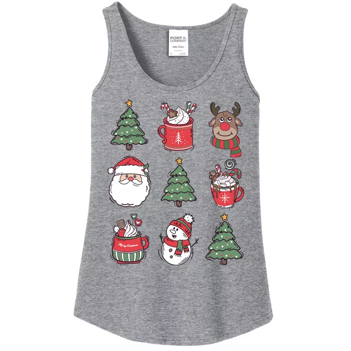 Festive Christmas Holiday Lover Ladies Essential Tank