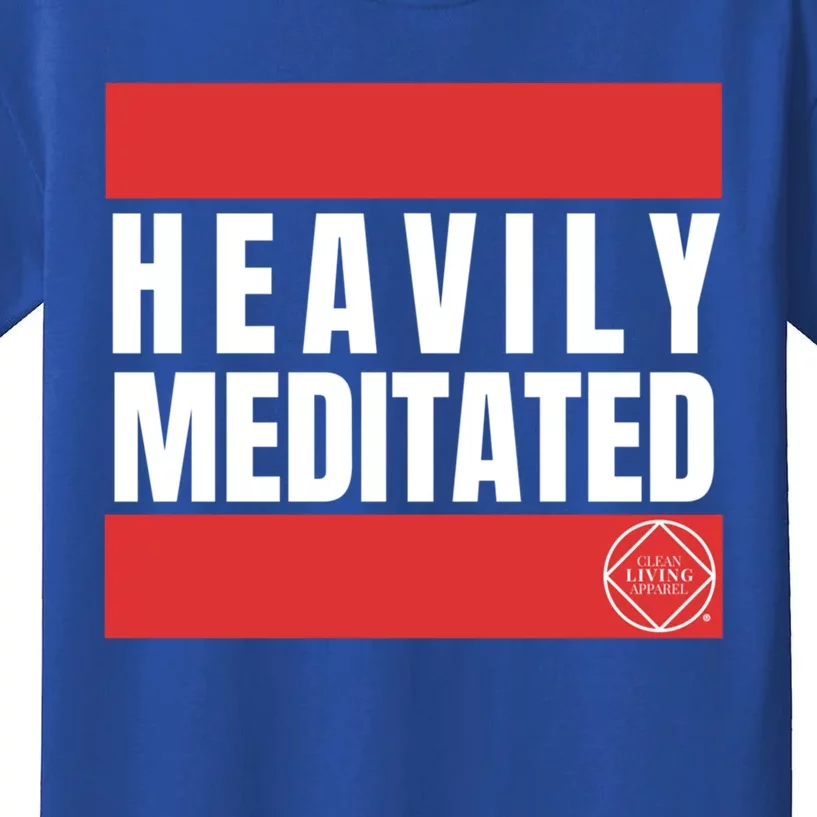 Funny Cool Heavily Meditated Na Aa Gift Kids T-Shirt