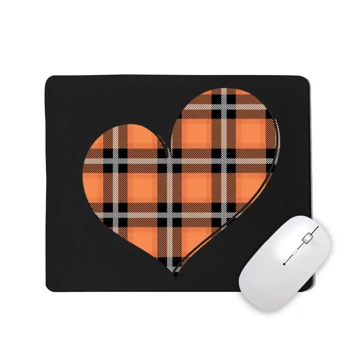 Fall Cute Heart Mousepad