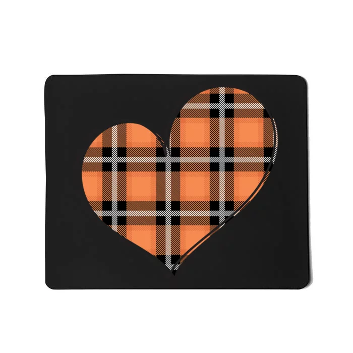 Fall Cute Heart Mousepad