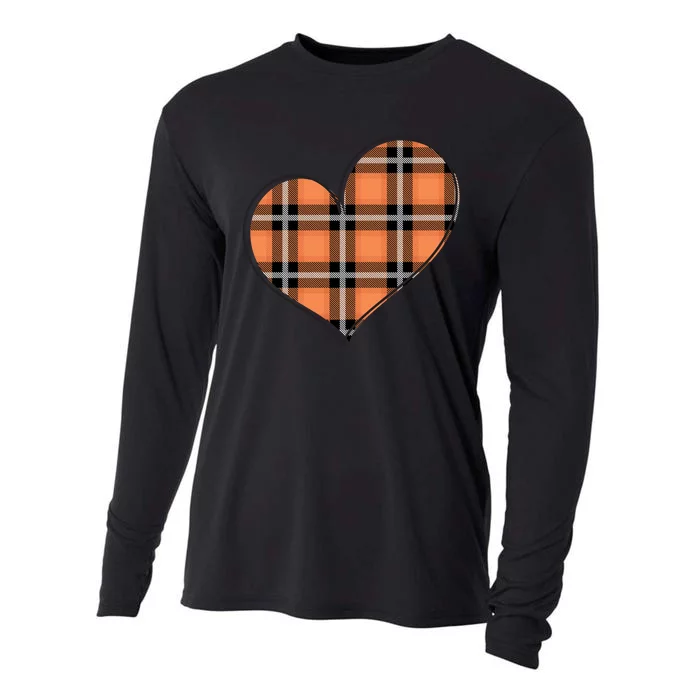 Fall Cute Heart Cooling Performance Long Sleeve Crew