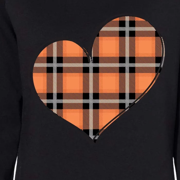 Fall Cute Heart Womens California Wash Sweatshirt