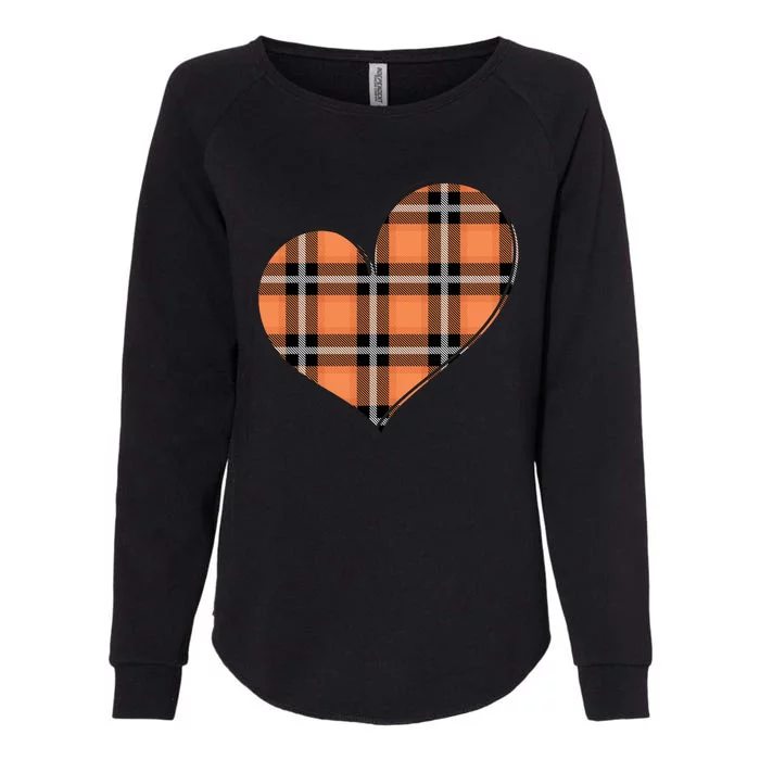 Fall Cute Heart Womens California Wash Sweatshirt