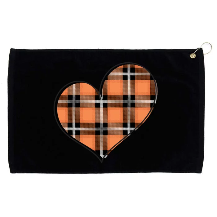 Fall Cute Heart Grommeted Golf Towel