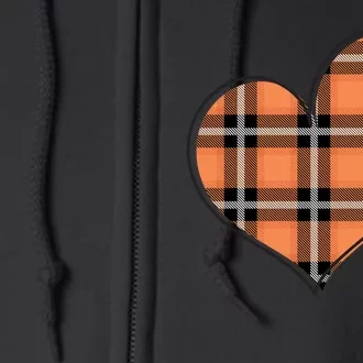 Fall Cute Heart Full Zip Hoodie