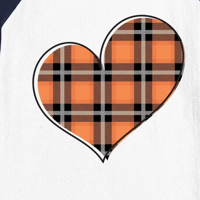 Fall Cute Heart Baseball Sleeve Shirt