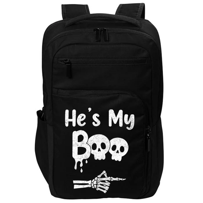 Funny Couples Halloween Matching Costumes HeS My Boo Impact Tech Backpack