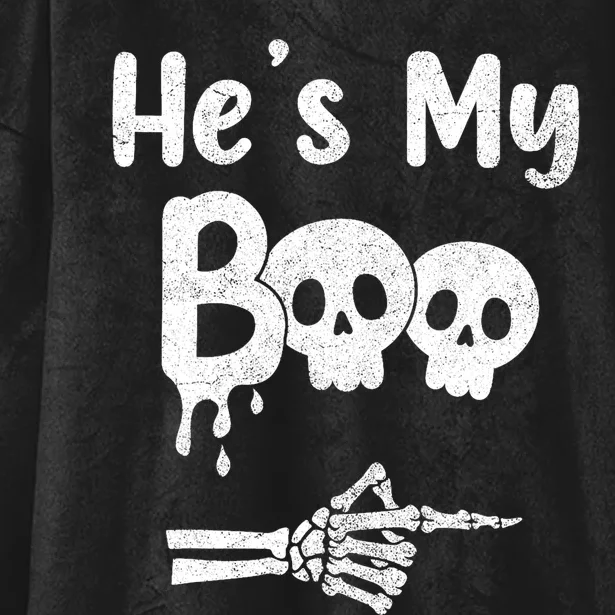 Funny Couples Halloween Matching Costumes HeS My Boo Hooded Wearable Blanket