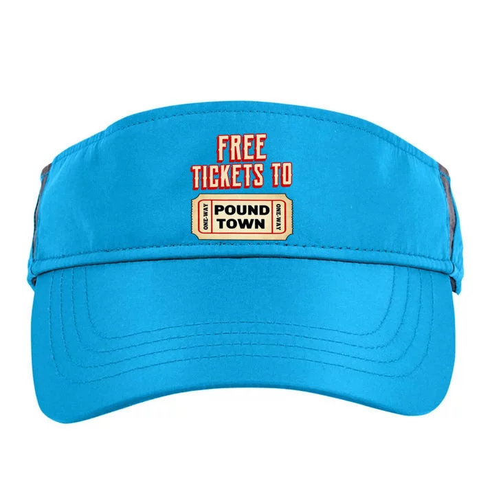 Funny College Humor Free Tickets To Pound Town Carnival Adult Drive Performance Visor