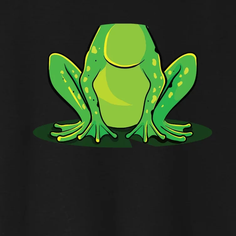 Frog Costume Halloween Green Toad Gift Women's Crop Top Tee