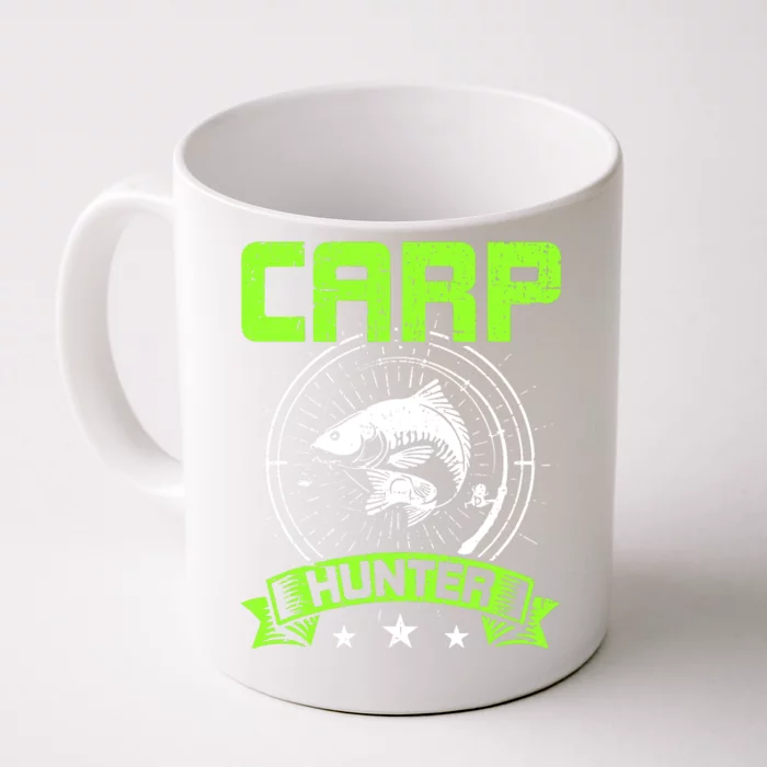 Fishing Carp Hunter Fisherman Fish Catching Front & Back Coffee Mug