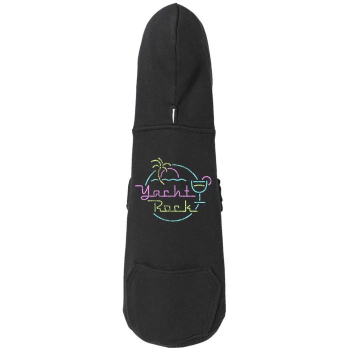 Faded Cocktail Hour Yacht Rock Doggie 3-End Fleece Hoodie