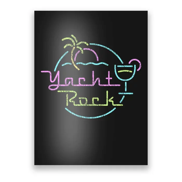 Faded Cocktail Hour Yacht Rock Poster