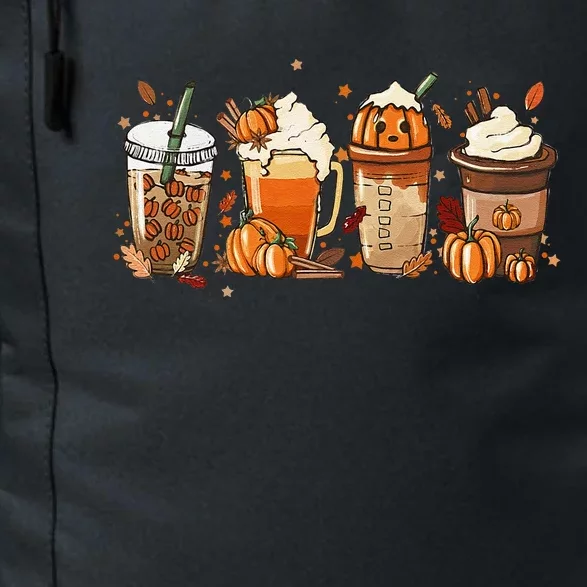 Fall Coffee Halloween Pumpkin Latte Drink Cup Spice Daily Commute Backpack