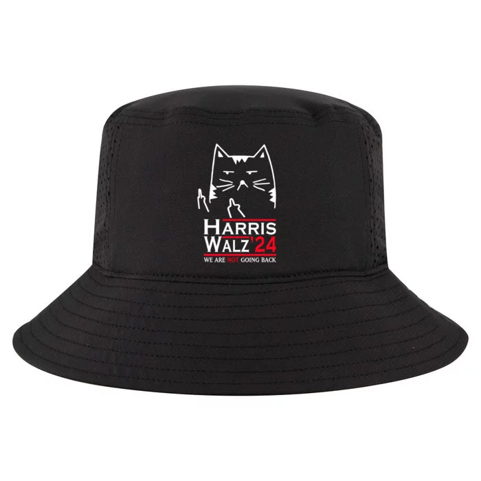 Funny Cat Harriswaltz 2024 Kamala Harris 2024 Timwalz 2024 Cool Comfort Performance Bucket Hat