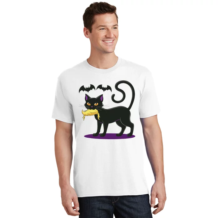 Funny Cat Halloween Voting Election 2024 Usa T-Shirt