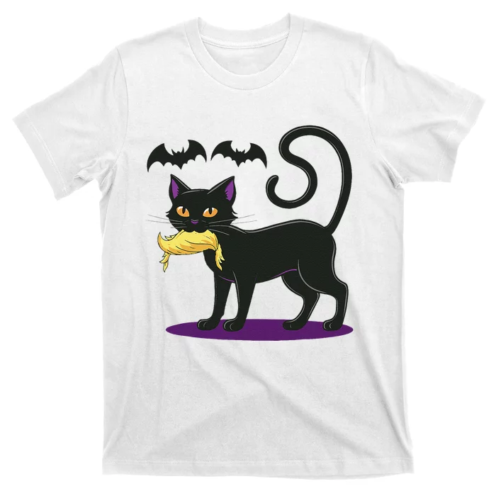 Funny Cat Halloween Voting Election 2024 Usa T-Shirt