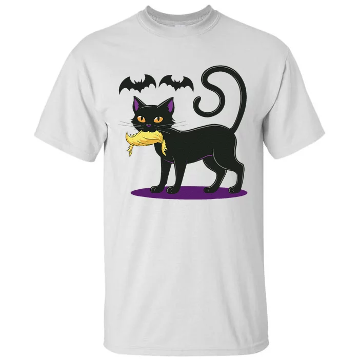 Funny Cat Halloween Voting Election 2024 Usa Tall T-Shirt