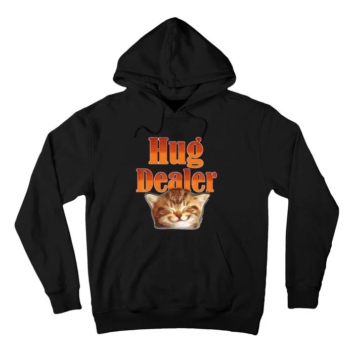 Funny Cat Hug Dealer Cute Kitty For Feline Fans Tall Hoodie