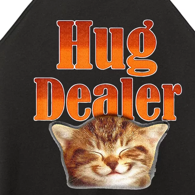 Funny Cat Hug Dealer Cute Kitty For Feline Fans Women’s Perfect Tri Rocker Tank