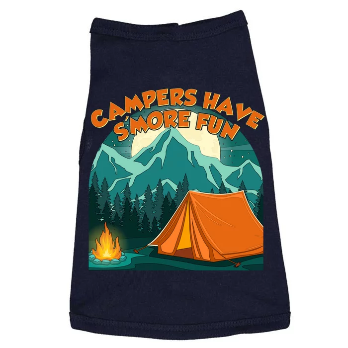 Funny Campers Have S'More Fun Doggie Tank