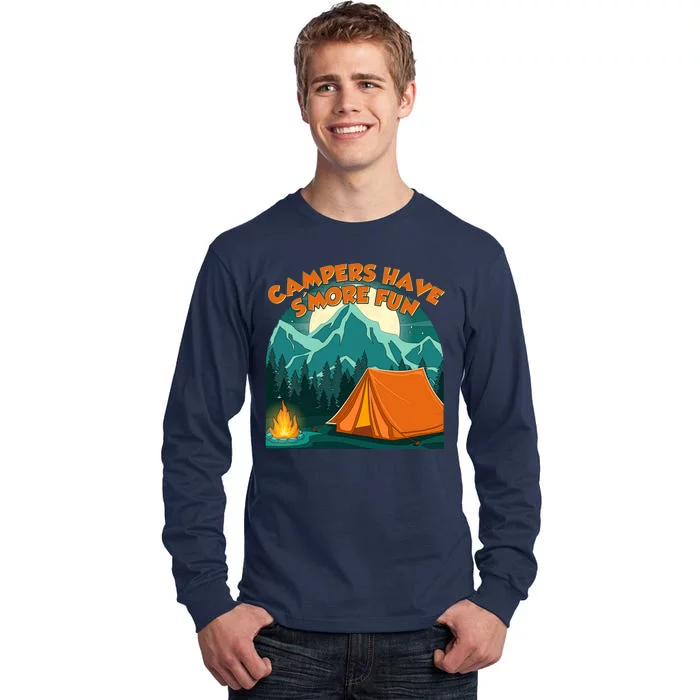 Funny Campers Have S'More Fun Tall Long Sleeve T-Shirt