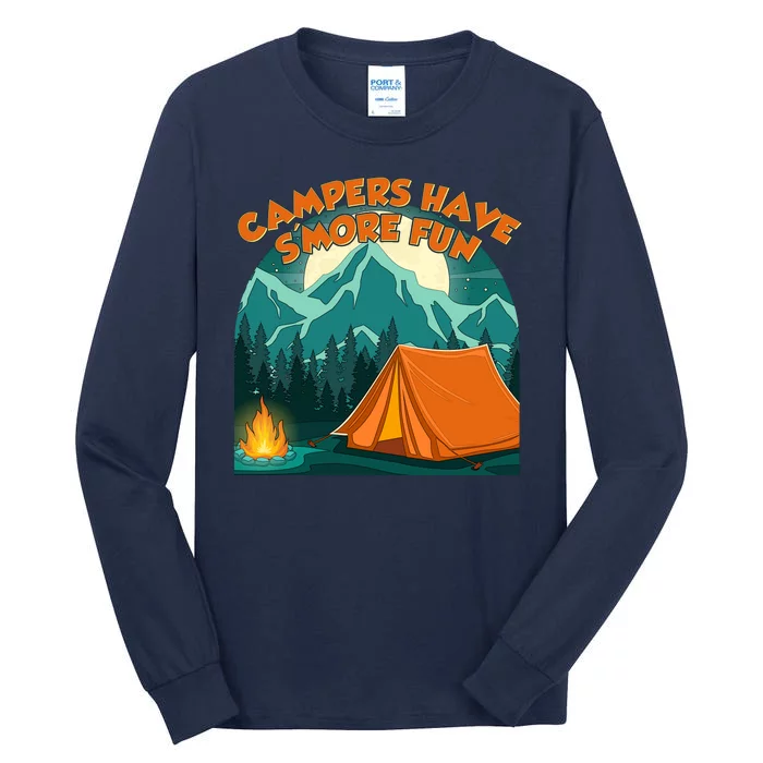 Funny Campers Have S'More Fun Tall Long Sleeve T-Shirt