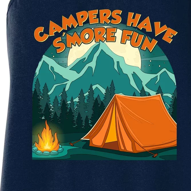 Funny Campers Have S'More Fun Women's Racerback Tank