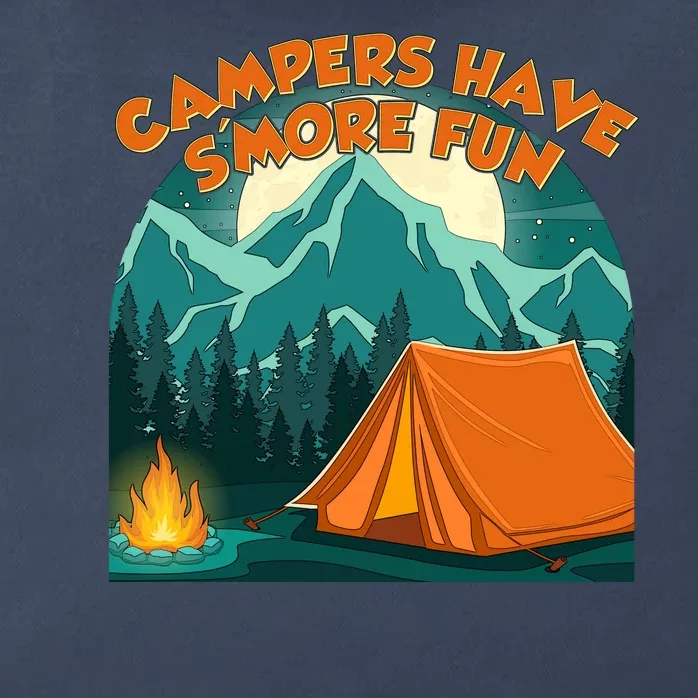 Funny Campers Have S'More Fun Zip Tote Bag