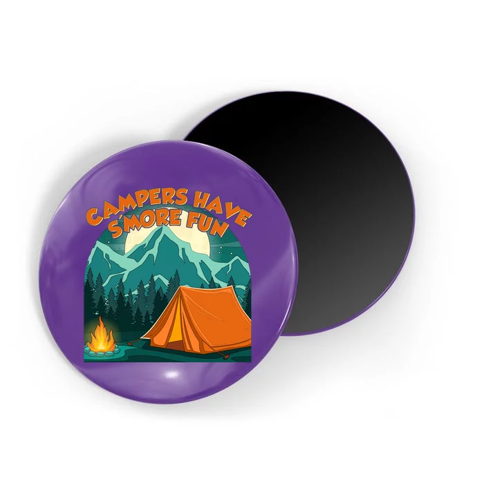 Funny Campers Have S'More Fun Magnet