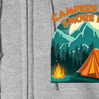 Funny Campers Have S'More Fun Full Zip Hoodie