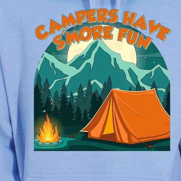 Funny Campers Have S'More Fun Unisex Surf Hoodie