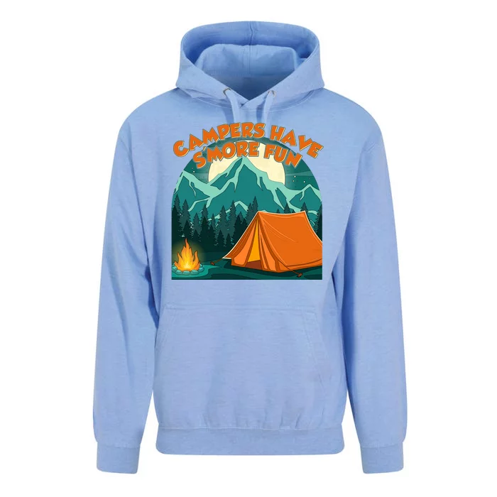 Funny Campers Have S'More Fun Unisex Surf Hoodie