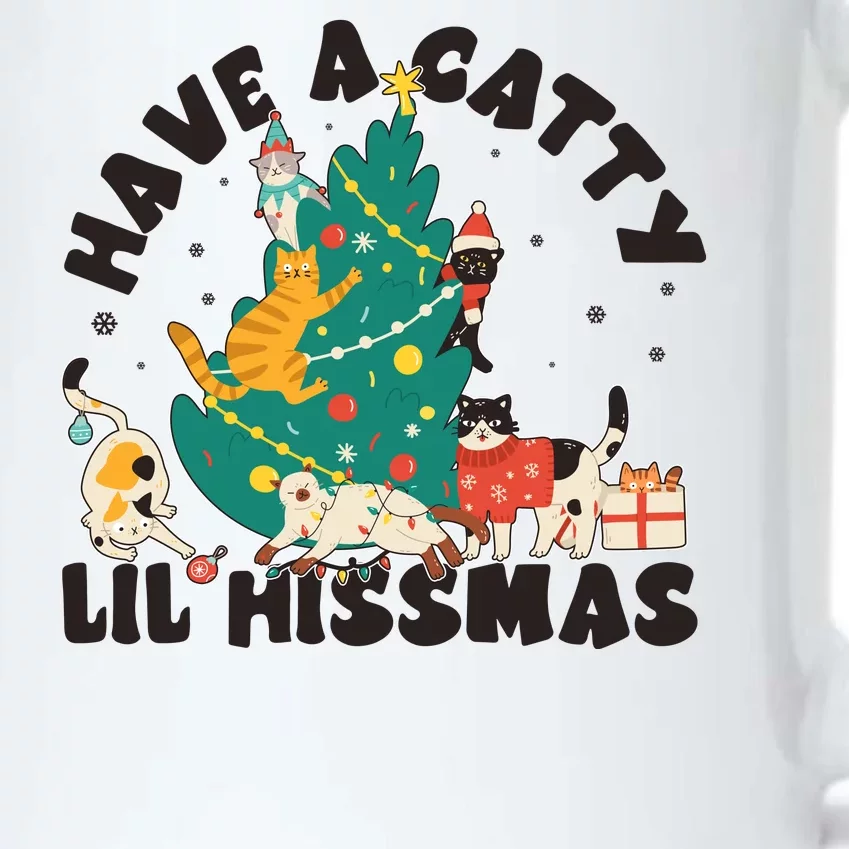 Funny Christmas Have A Catty Lil Hissmas Cat Lover Black Color Changing Mug