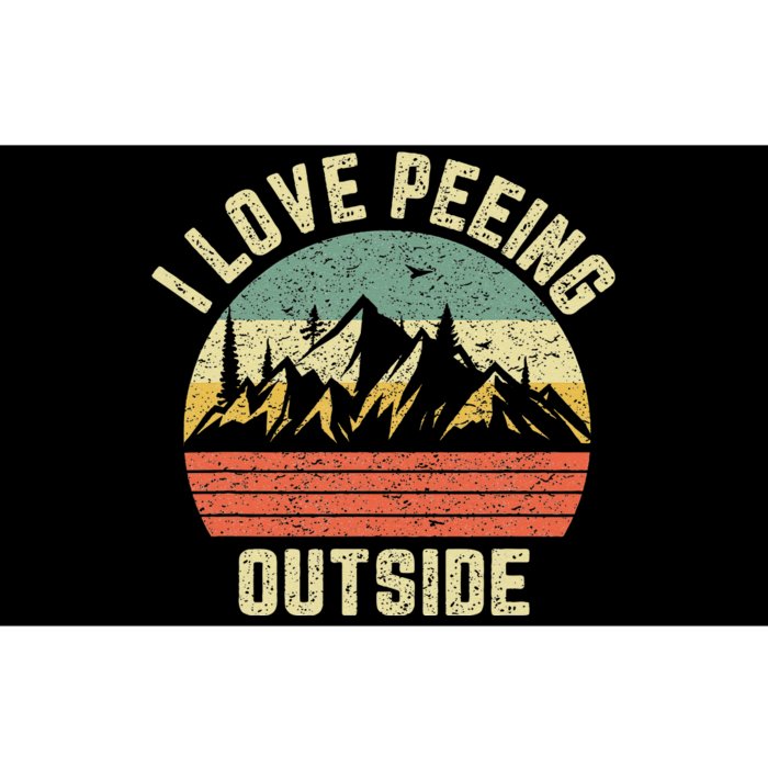 Funny Camping Hiking Outdoors I Love Peeing Outside Bumper Sticker