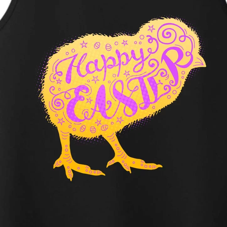 Funny Cute Happy Easter Chick Performance Tank