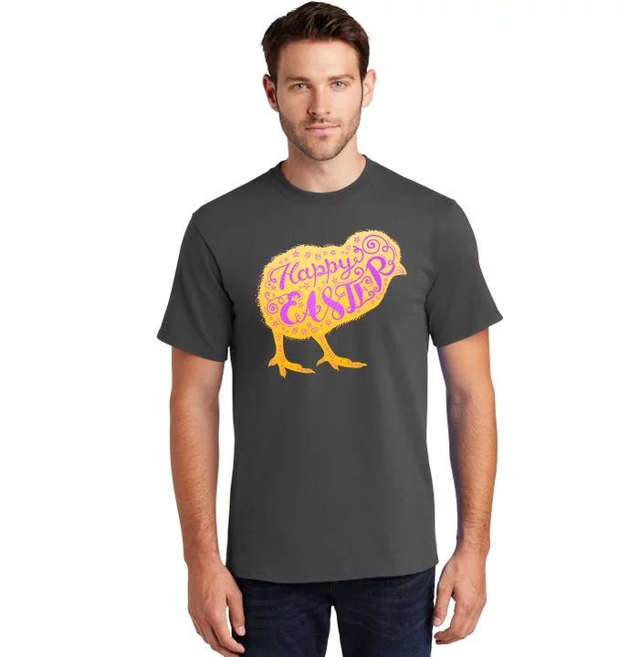 Funny Cute Happy Easter Chick Tall T-Shirt