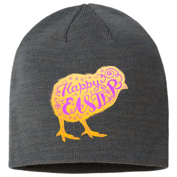 Funny Cute Happy Easter Chick 8 1/2in Sustainable Knit Beanie