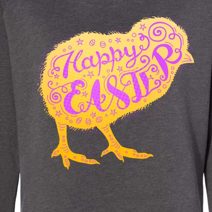 Funny Cute Happy Easter Chick Womens California Wash Sweatshirt