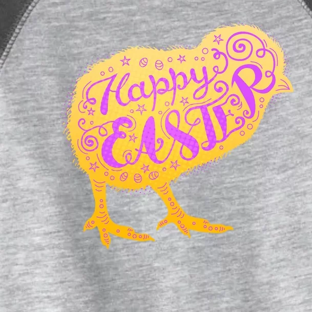 Funny Cute Happy Easter Chick Toddler Fine Jersey T-Shirt