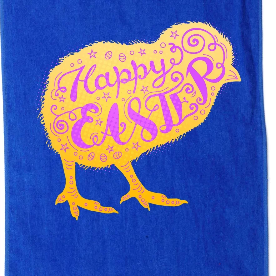 Funny Cute Happy Easter Chick Platinum Collection Golf Towel