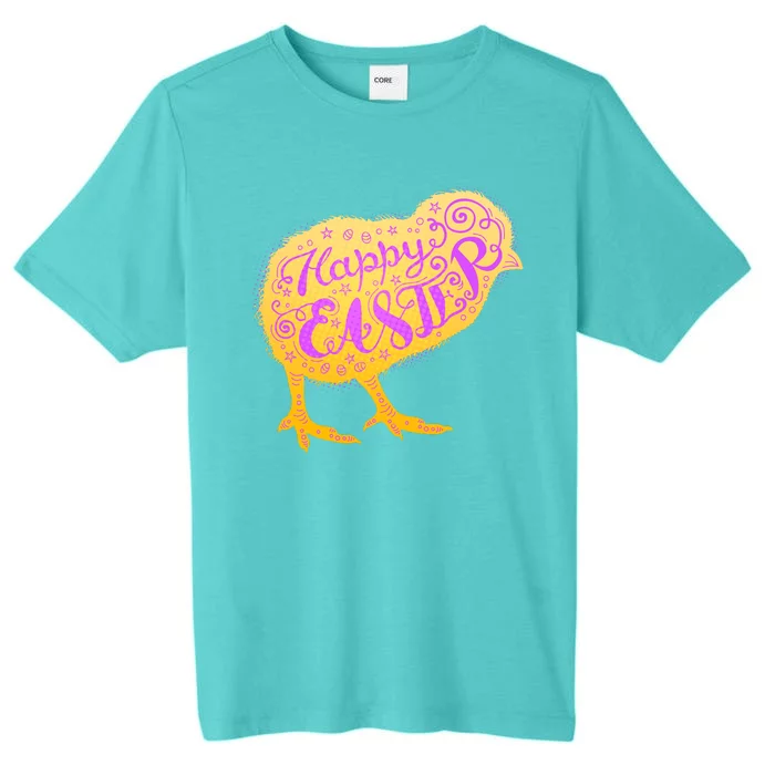 Funny Cute Happy Easter Chick ChromaSoft Performance T-Shirt