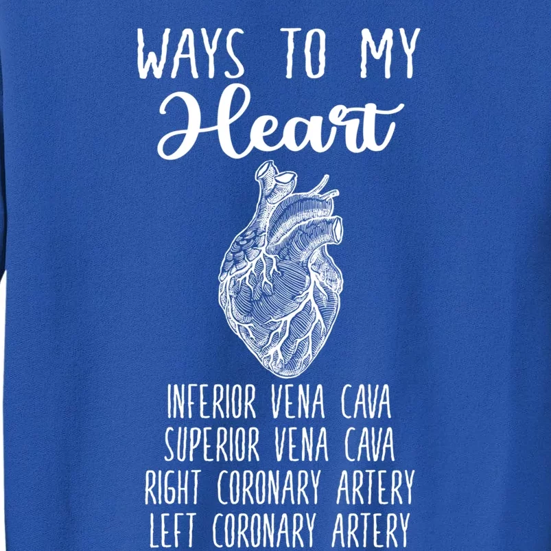 Funny Cardiology Heart Cardiologist Gift Medical Student Funny Gift Tall Sweatshirt