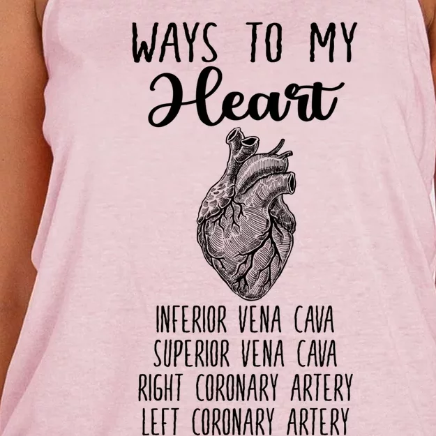 Funny Cardiology Heart Cardiologist Gift Medical Student Funny Gift Women's Knotted Racerback Tank