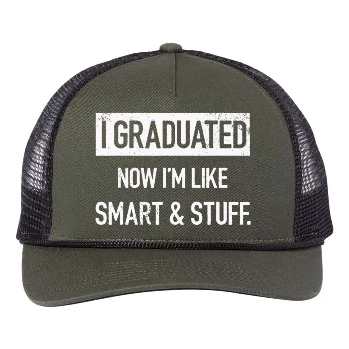 Funny College High School Graduation Senior Retro Rope Trucker Hat Cap